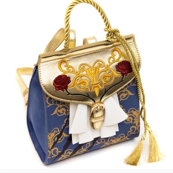 Disney Beauty & The Beast Cosplay Tapestry Mini Backpack Danielle Nicole NWOT - Picture 2 of 12